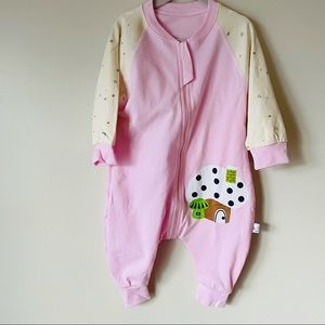 Pink/Yellow Graphic Sleeper Size 12-18 Months